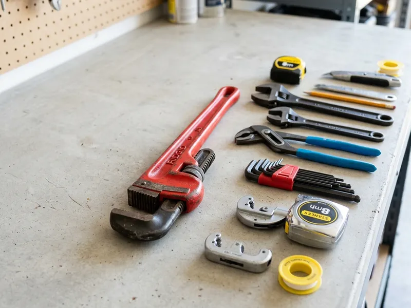 Professional plumbers in Midland, IN equipped with top-tier tools for residential and commercial plumbing services.